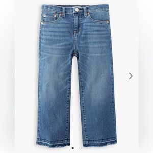 New Leviโs Girls Cropped Wide Leg Jeans Size 7